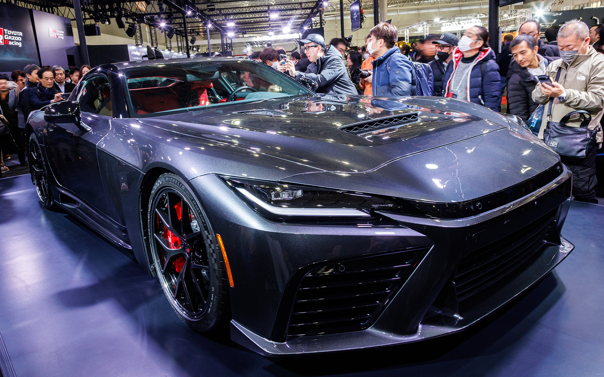TOYOTA GAZOO RacingブースではワールドプレミアされたばかりのGR GTなどを展示