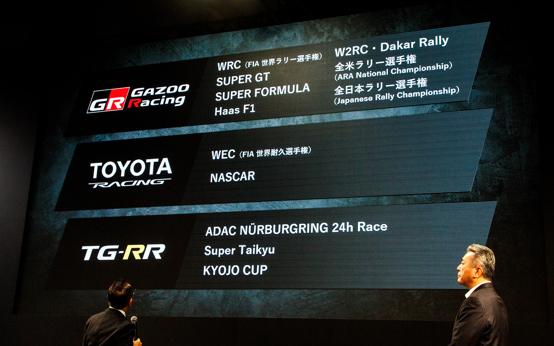 それぞれのブランドでレースに参戦