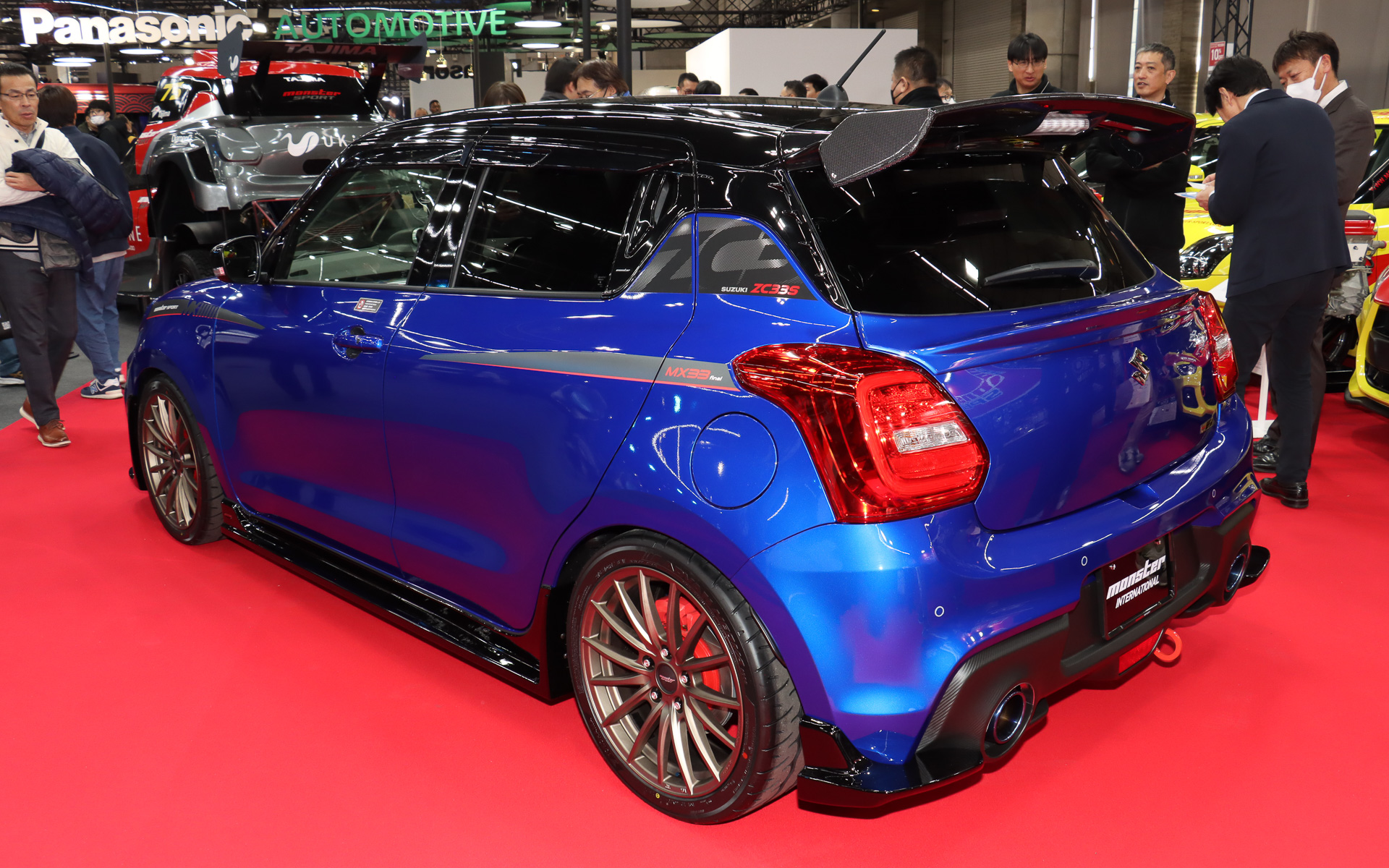 特別仕様車「スイフトスポーツ ZC33S Final Edition」をベースに、既存のモンスタースポーツ製品に加えて新規開発したパーツなどを組み込んだコンプリートカーとなっている