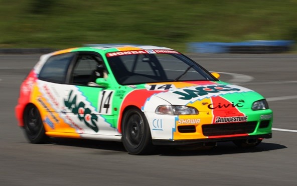 全日本ツーリングカー選手権に参戦してチャンピオンを獲得した当時のシビック