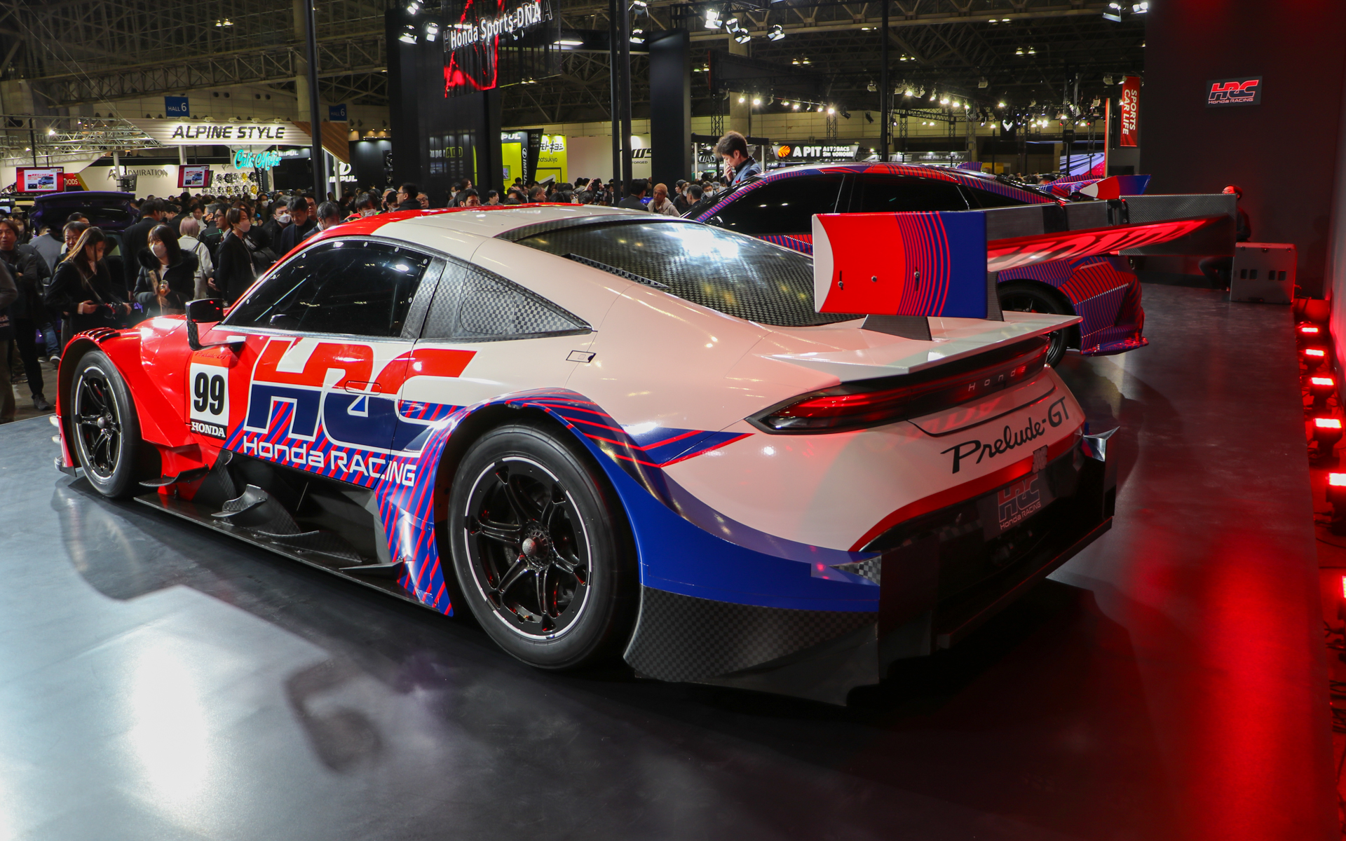 HRCカラーに仕上げられた「プレリュードGT」