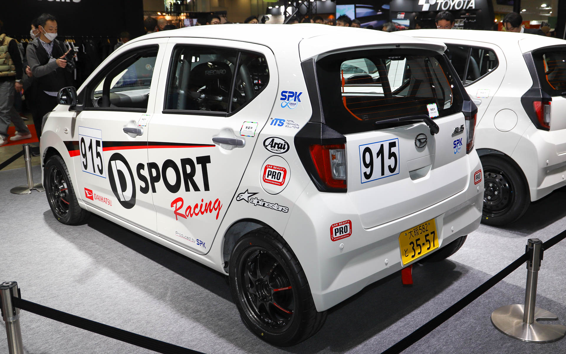 ミライース tuned by D-SPORT Racing 10時間耐久レース参戦車も展示されている