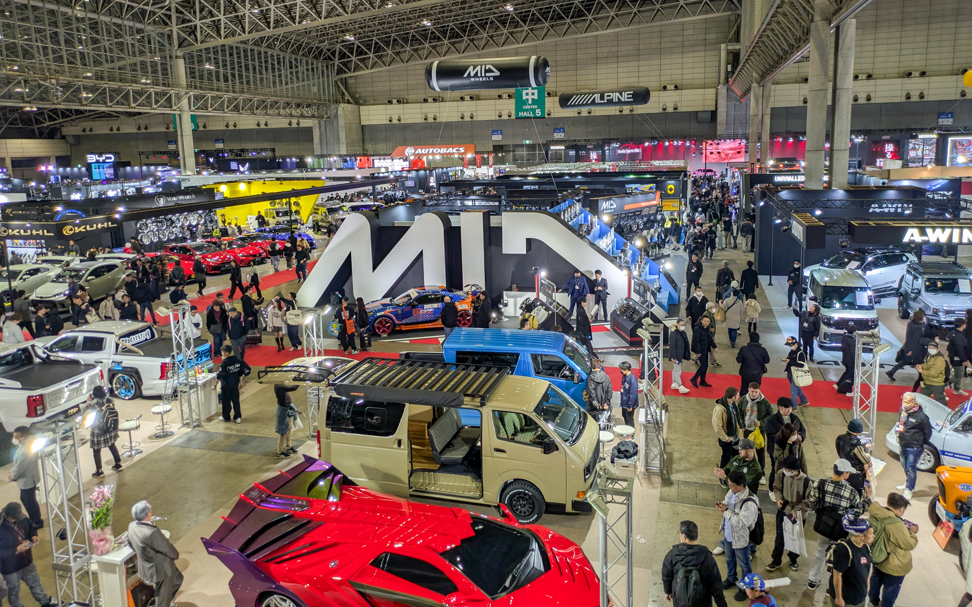 マルカサービスのブースは中ホール（4～6号館）C・Dエリア。ブース番号505。MIDの大きな文字が目印