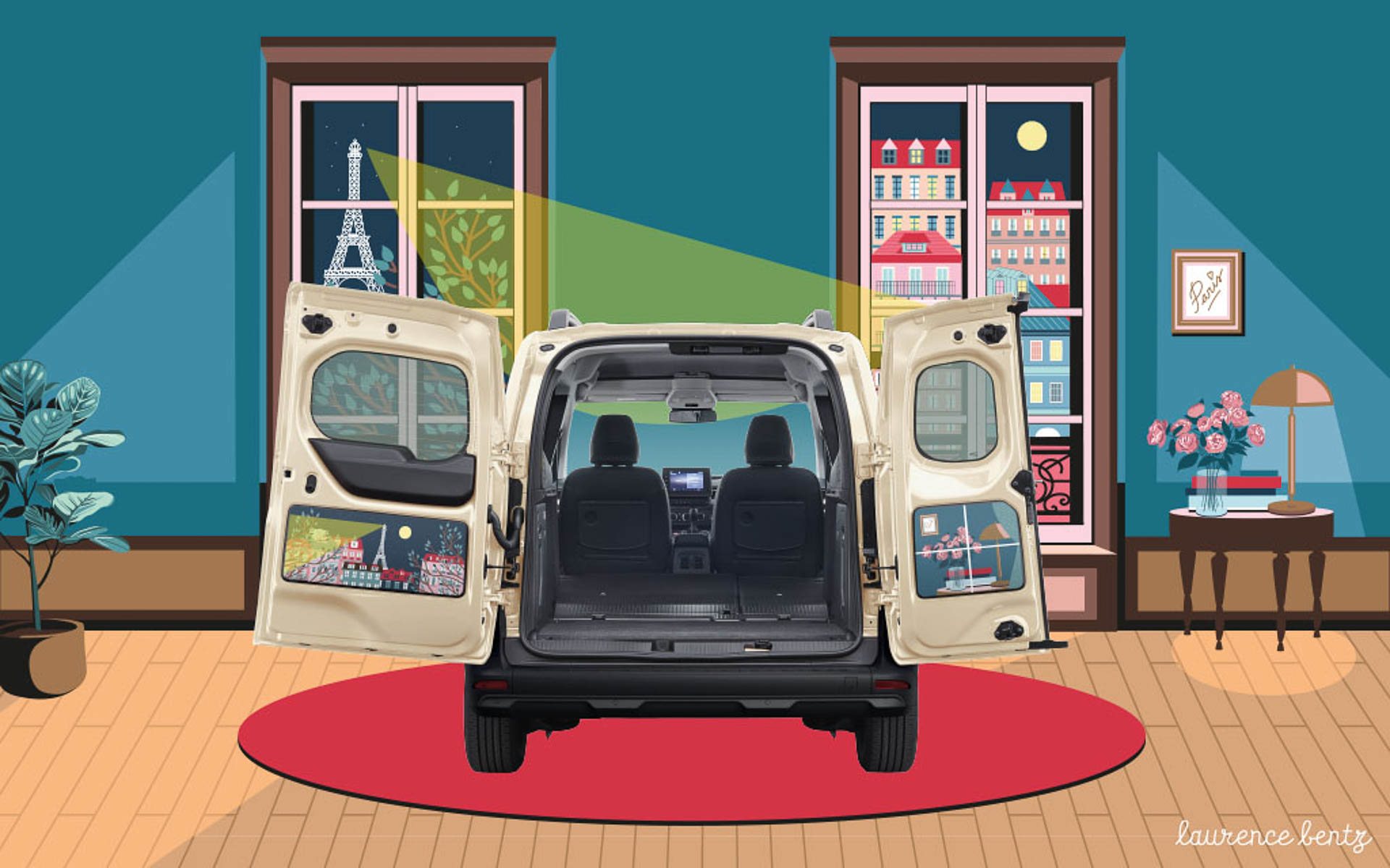 「カングー」専用ステッカー「カングー デコパネル」