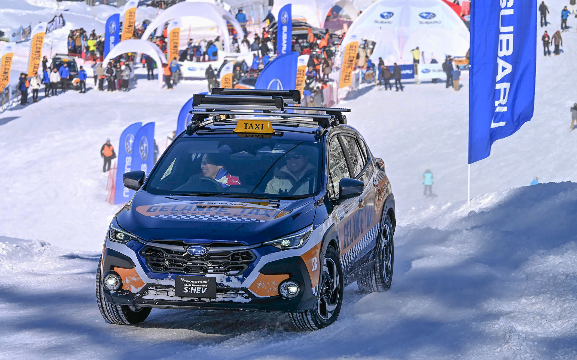 2025年に苗場で開催されたゲレンデタクシーの様子