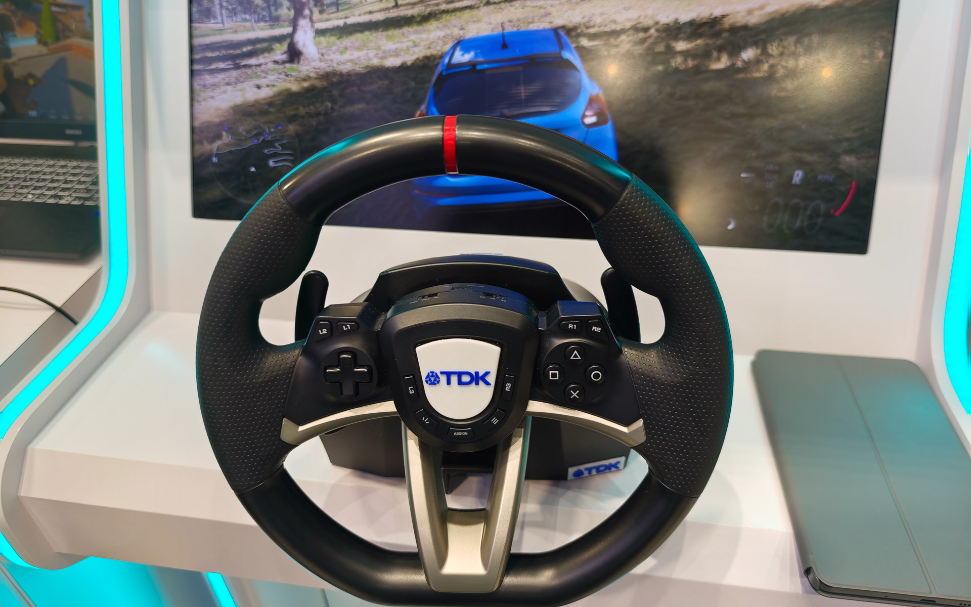 TMRセンサーを利用したハンドルコントローラーのデモ