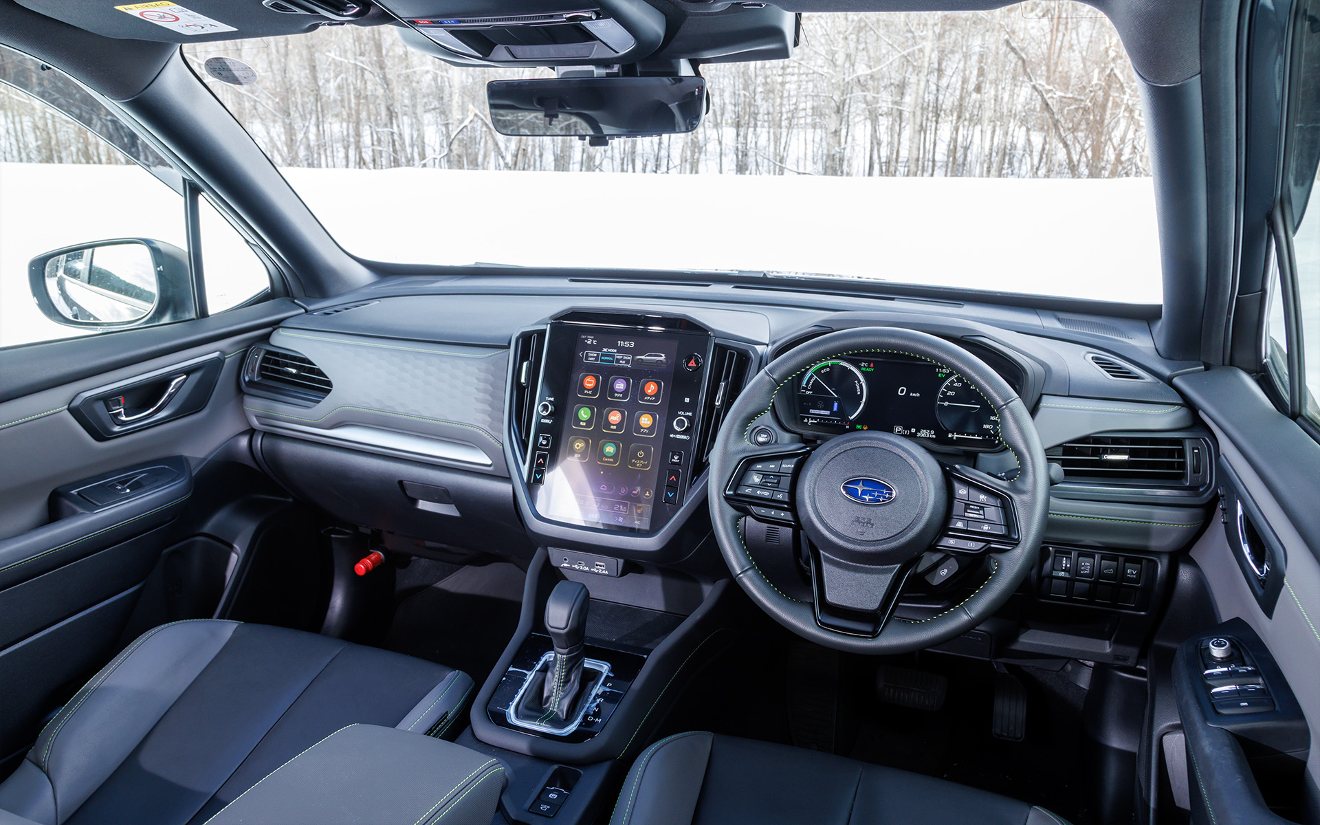 インパネ中央には11.6インチのインフォメーションディスプレイを標準装備