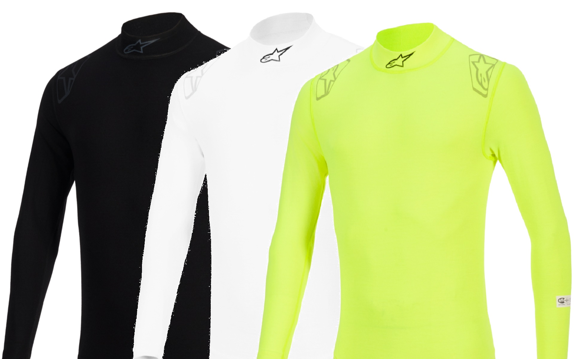 従来カラーのBLACK、WHITE、FLUO YELLOW