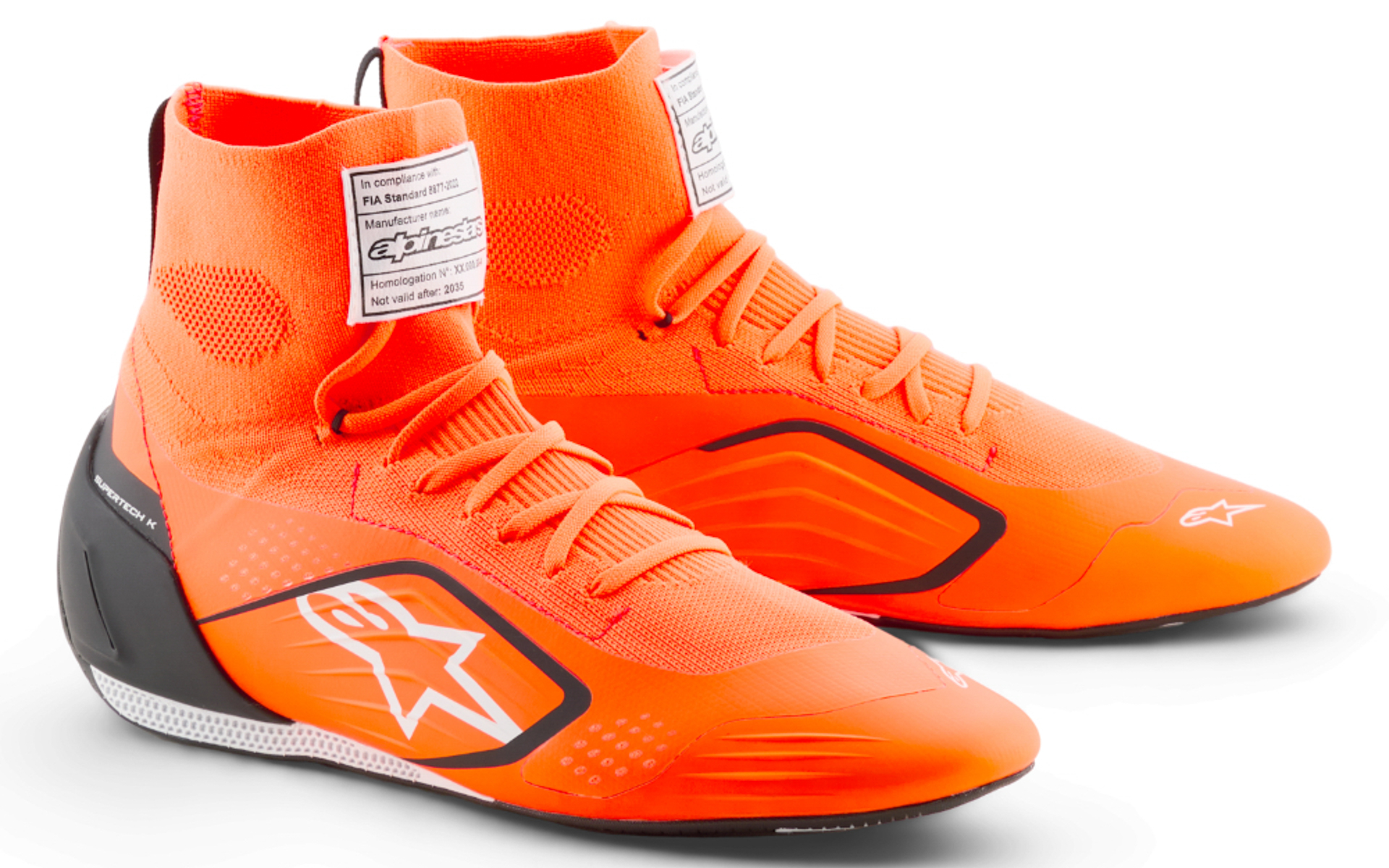 ORANGE FLUO BLACK WHITE