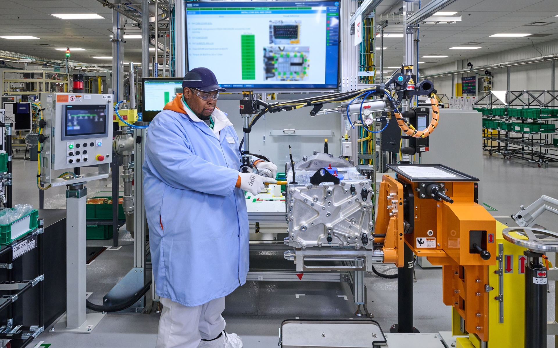 ホンダとGMの合弁会社Fuel Cell System Manufacturing LLC（FCSM）の燃料電池システム生産ライン