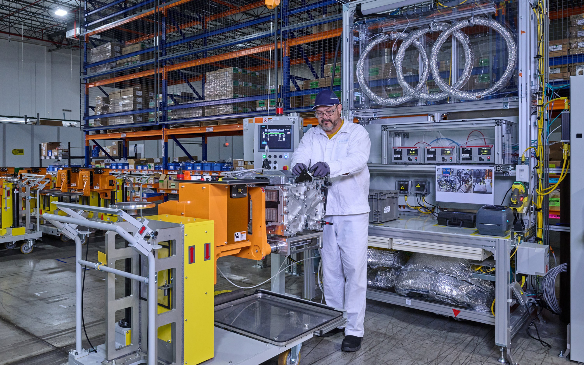 ホンダとGMの合弁会社Fuel Cell System Manufacturing LLC（FCSM）の燃料電池システム生産ライン