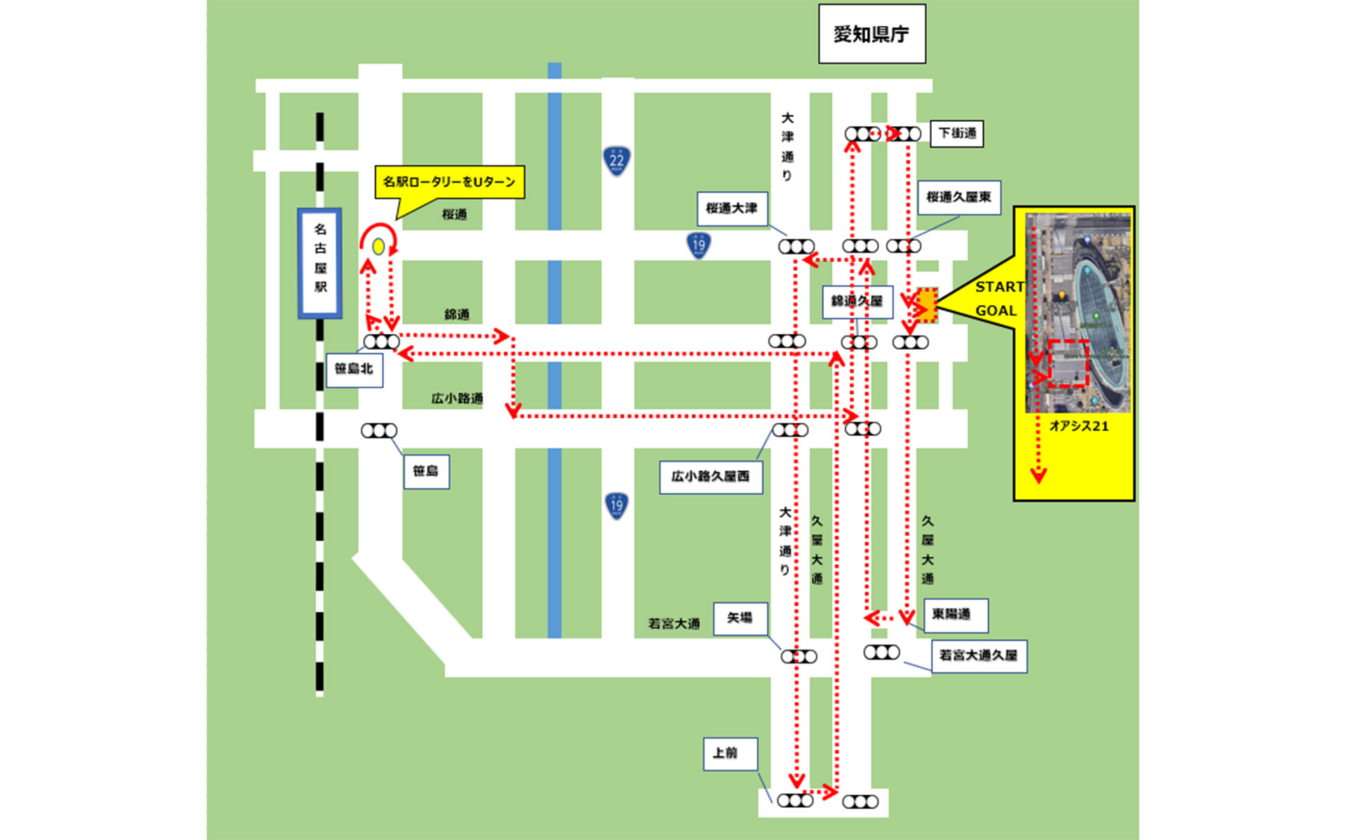 パレードコース（約10km）