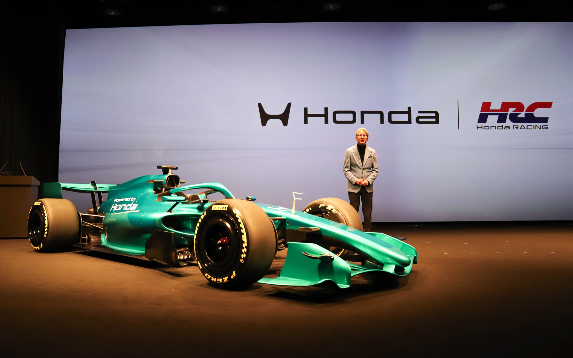 三部社長は2026年の新マシンに新たなHマークなどを採用した想いなどを語った