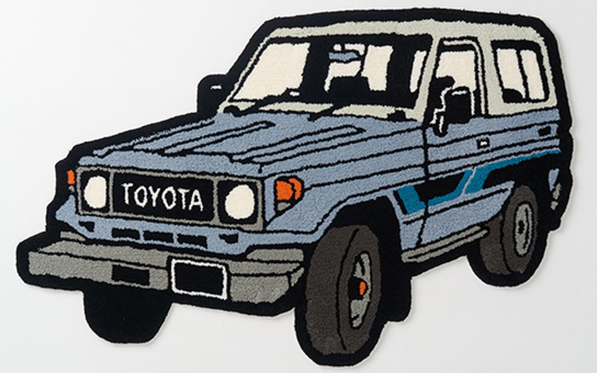 VEHICLE RUGのサイズは約1300×約726mm（幅×奥行き）