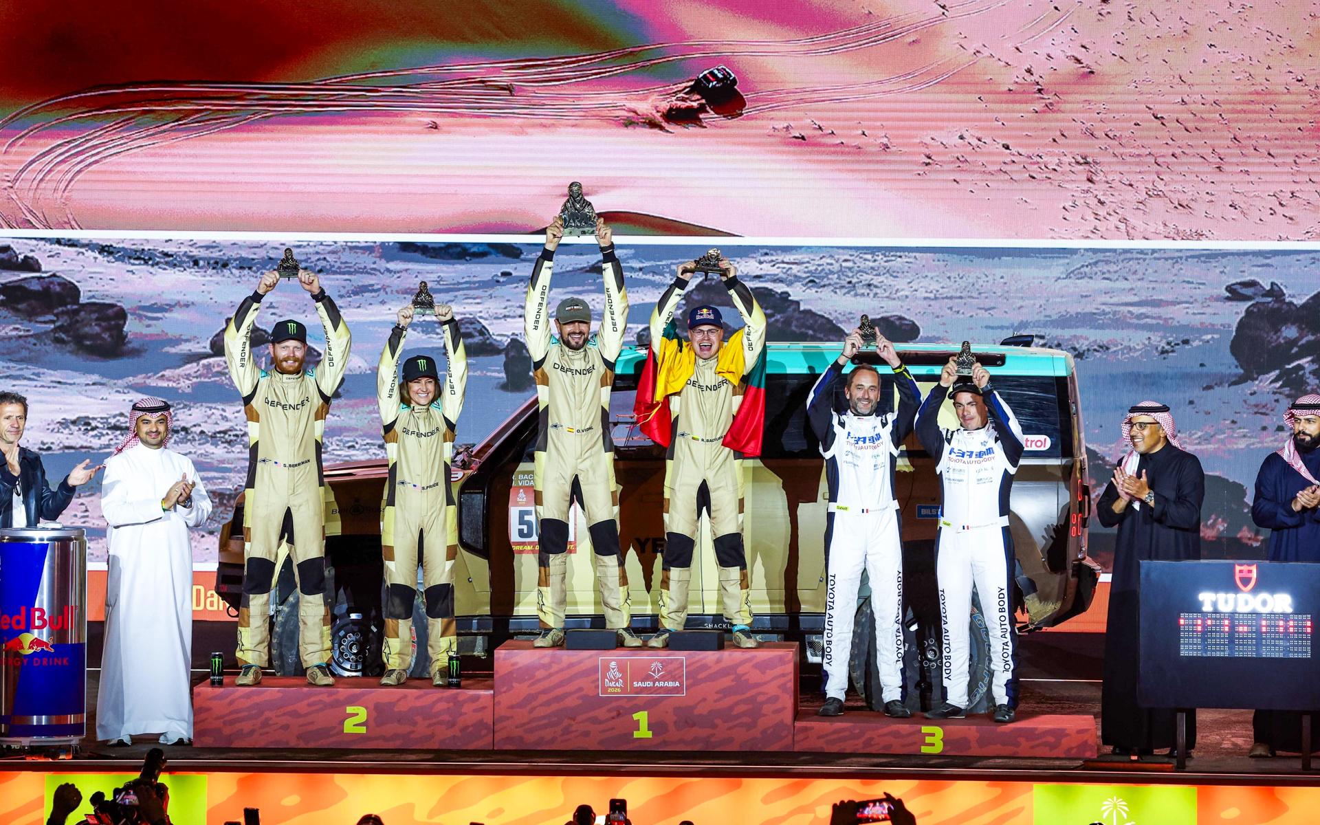 ダカールラリー2026Stockカテゴリーの表彰式