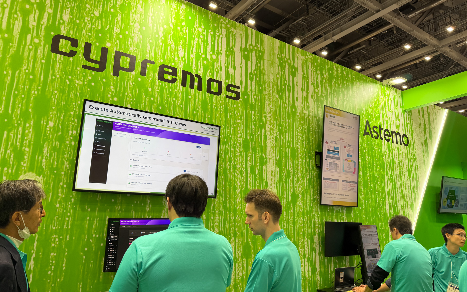 アステモとCypremosの共同出展ブース