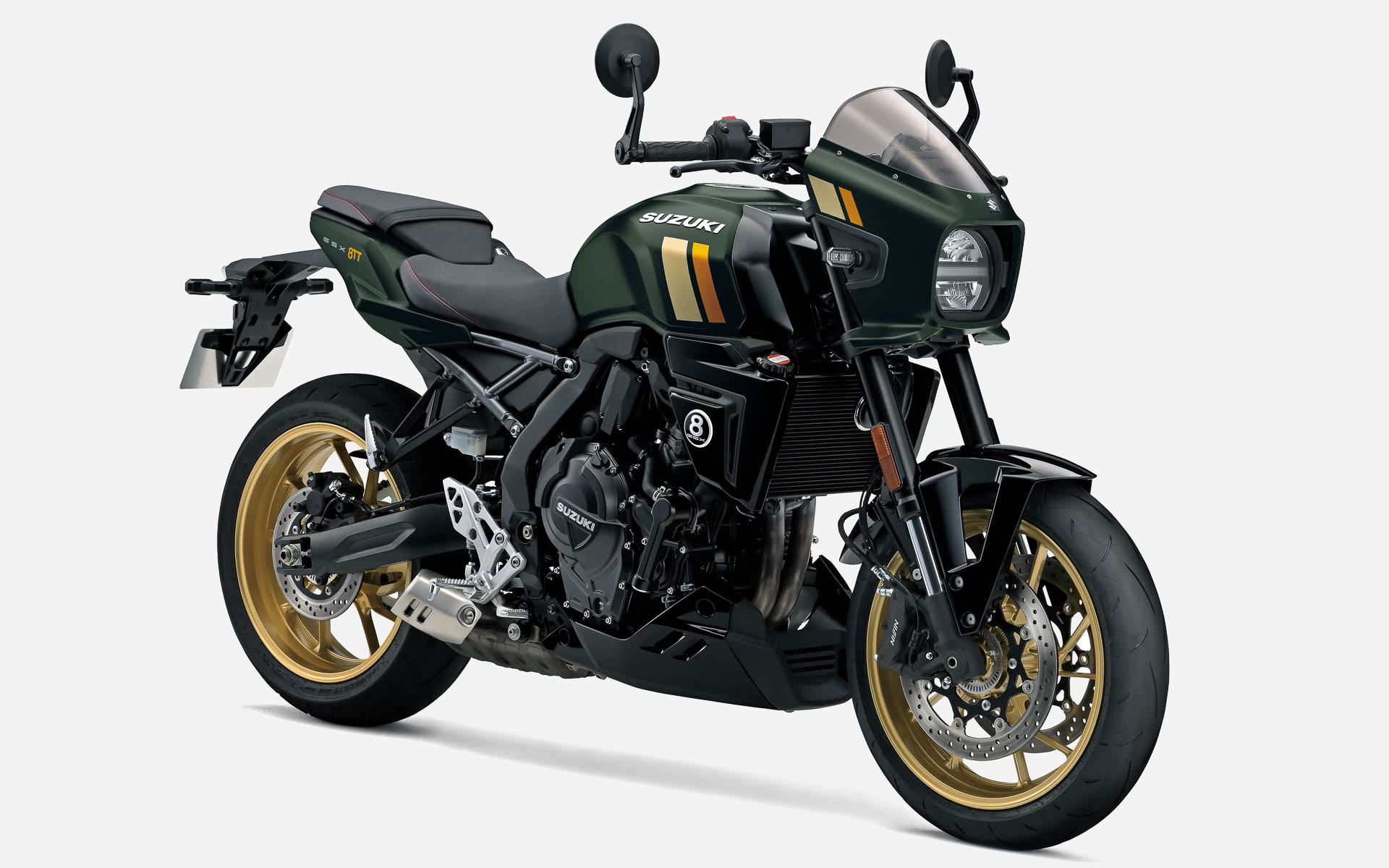 新型GSX-8TT（パールマットシャドーグリーン）