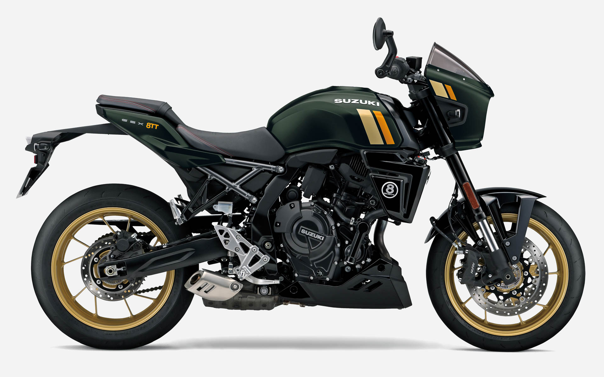新型GSX-8TT（パールマットシャドーグリーン）