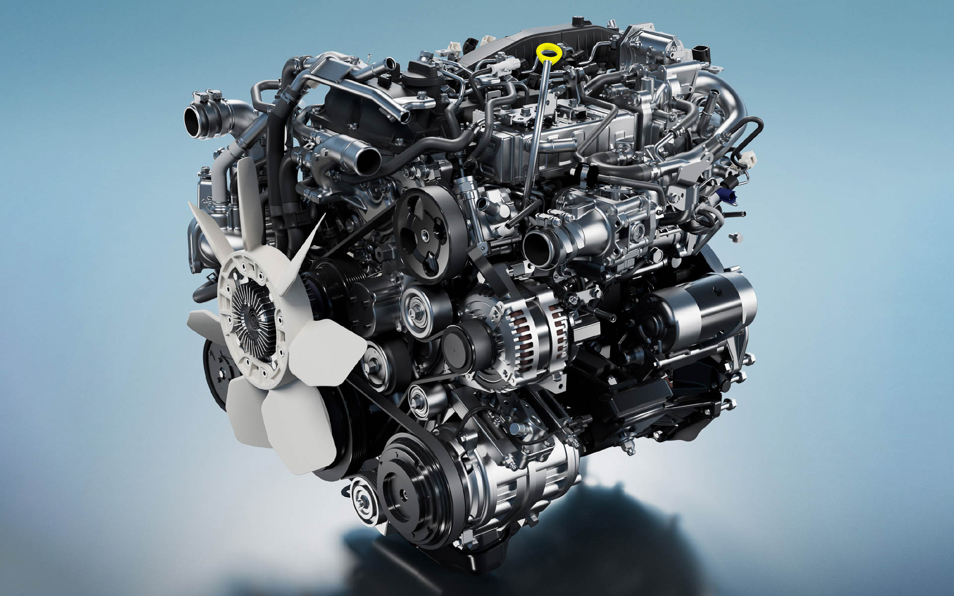 新型3.0リッターディーゼルエンジン（3GD-FTV）を搭載