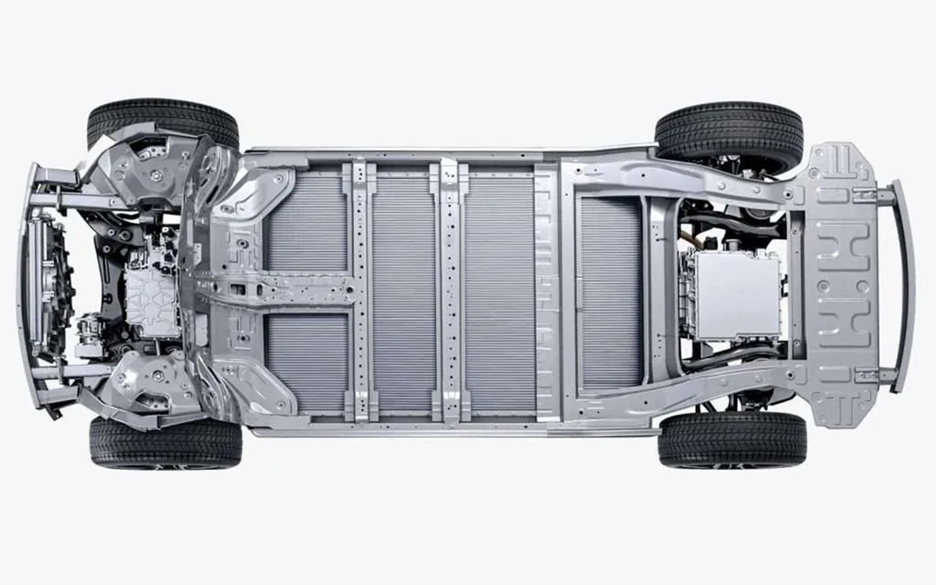 バッテリEV専用の「e-Platform 3.0」に、自社製「ブレードバッテリ」を敷き詰めている