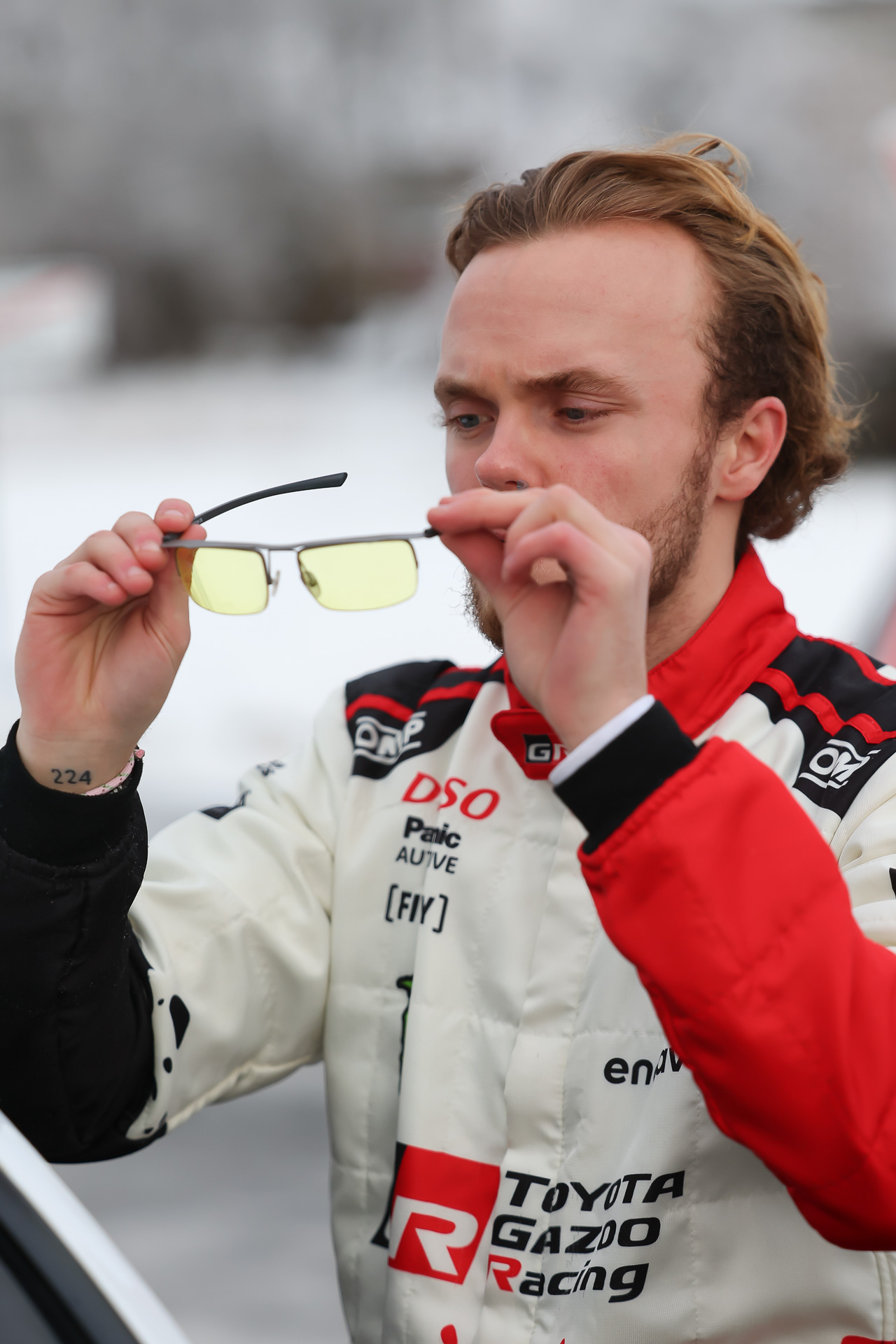 オリバー・ソルベルグ選手。父親はスバルのワークスドライバーとして活躍したペター・ソルベルグ選手であり、日本でもファンの多い選手でもある