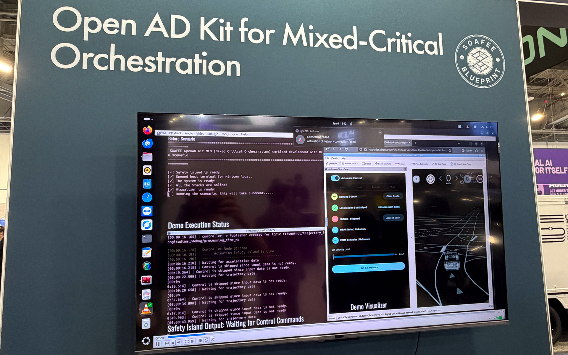 パートナー企業のソリューションも展示。これはクラウドを利用しながら差分を適用するソリューション。自動運転ソリューションのため、エッジ側へのデプロイ状況管理なども大切となる