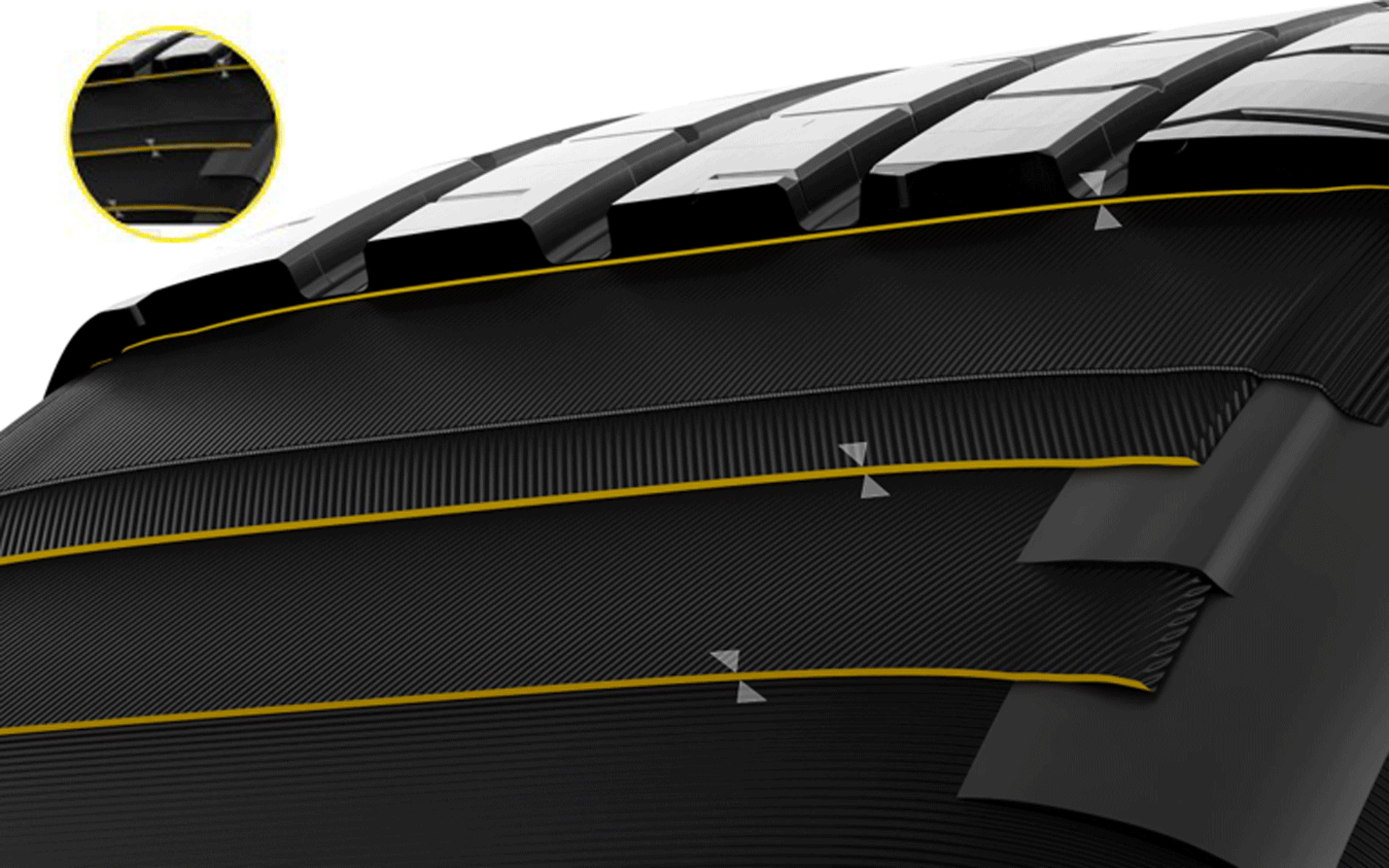 「スリムベルト（slim belt）」を採用