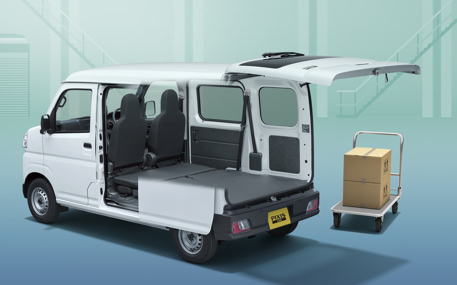 大きな積載力や積みやすさなどの使い勝手のよさはそのままBEVモデルが登場