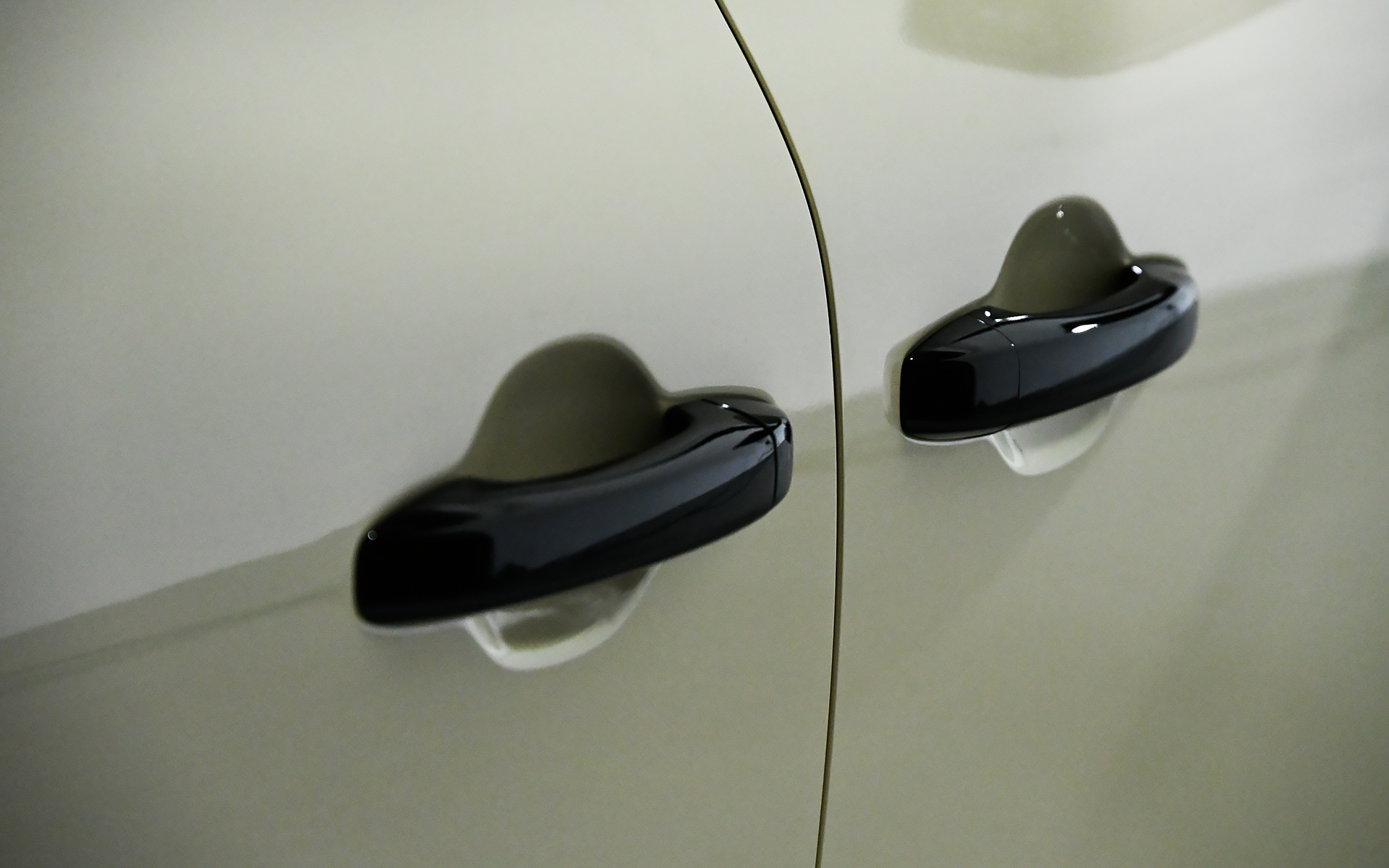 ブラックバンパーやブラックドアミラー、ブラックドアハンドル、ブラックサイドプロテクションモールなど、黒のアクセントパーツを専用装備として装着