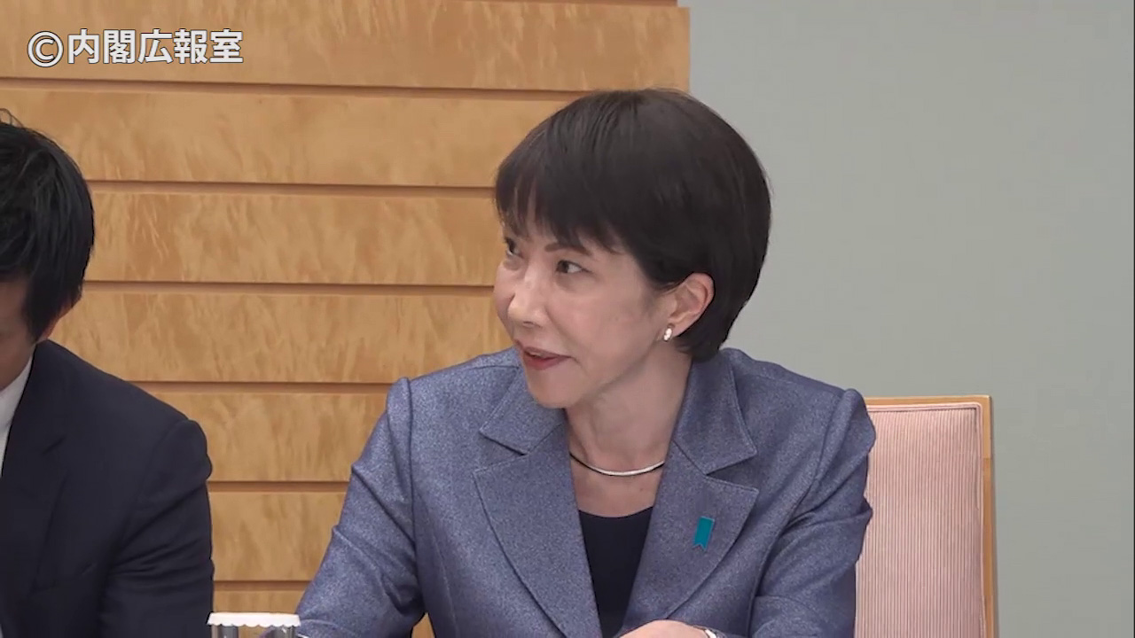 JASM熊本第2工場における3ナノ半導体生産を歓迎する高市早苗 内閣総理大臣（出典：首相官邸ホームページ掲載映像より）