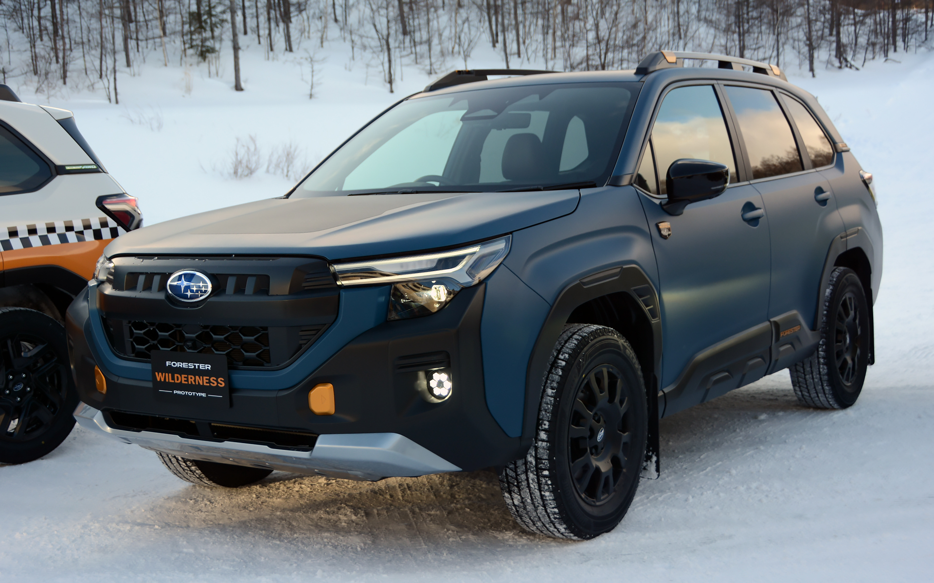 日本導入が検討されているフォレスター ウィルダネス。ゲレンデタクシー開催期間中はゲレンデに展示されるそうなので、間近で見られるチャンスだ