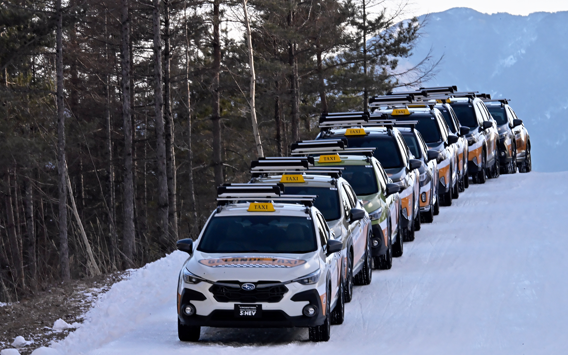 ゲレンデタクシーは冬の風物詩となりつつある