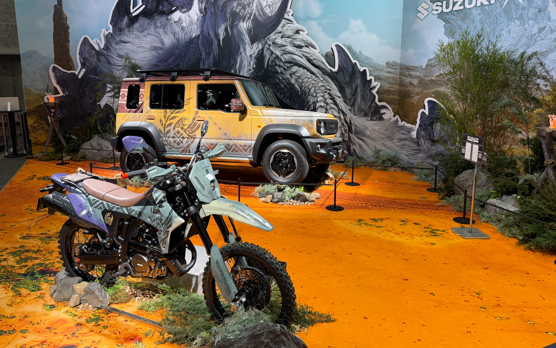 「モンスターハンター」とコラボレーションした「JIMNY NOMADE MONSTER HUNTER WILDS Edition」