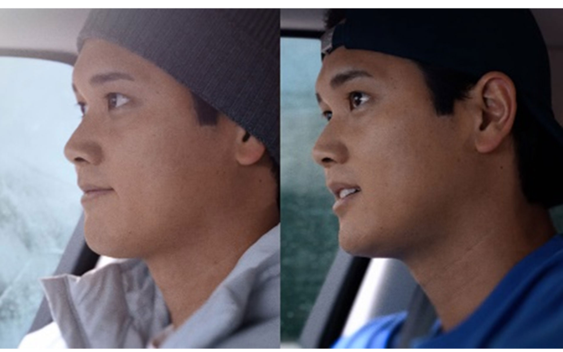 夏服と冬服で一人二役を演じる大谷選手