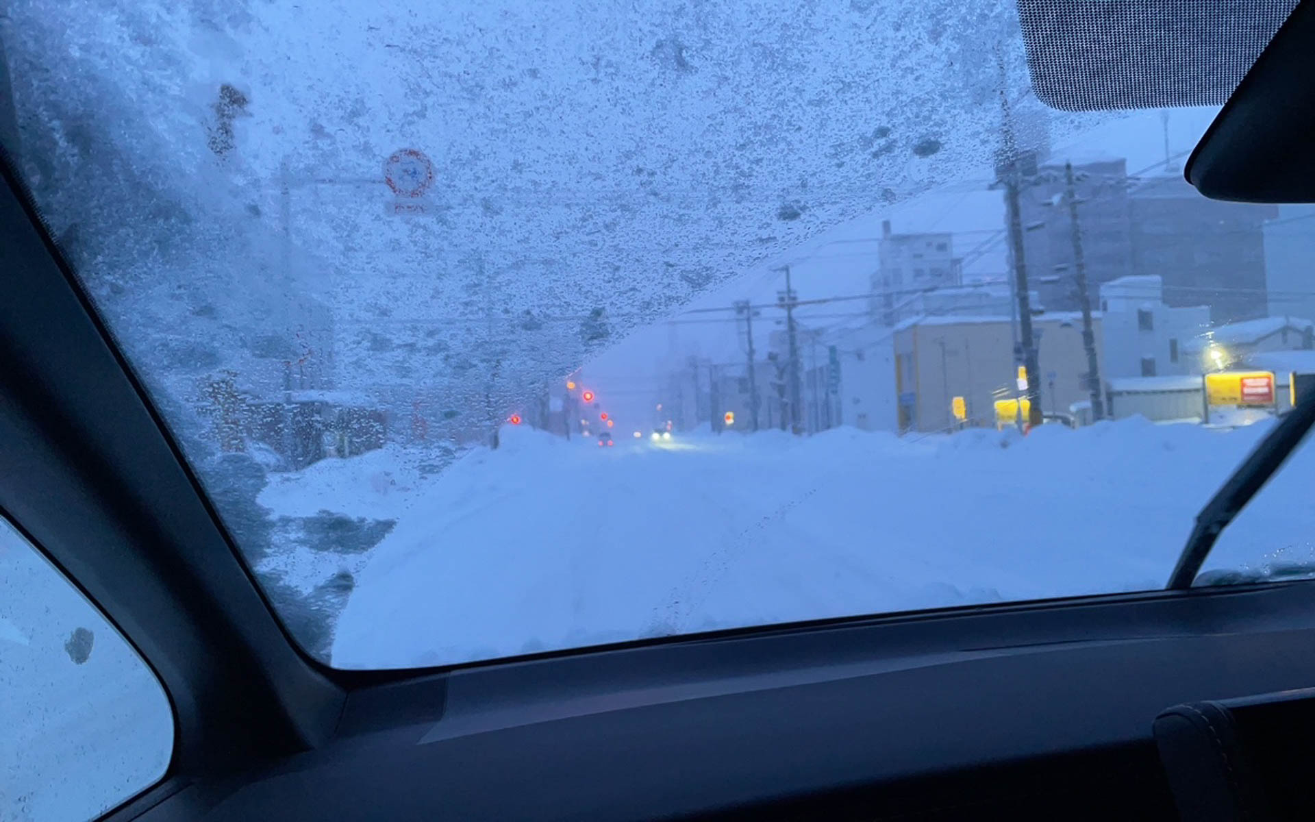 雪が少ないと思っていたら、急に降り出した雪は見る間に視界をさえぎった