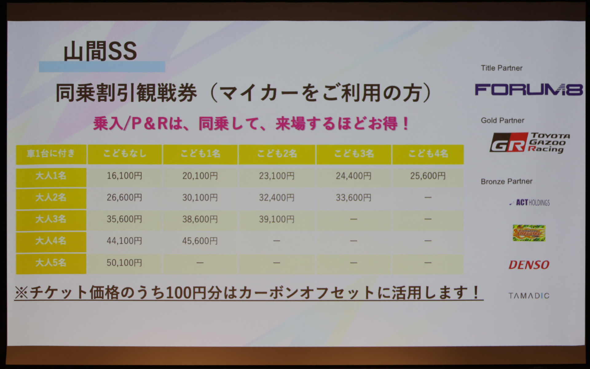 無料招待券なども用意される