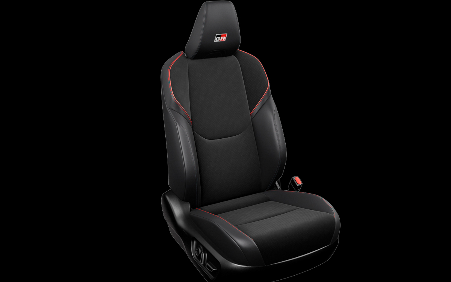 GR SPORT 専用スポーティシート（GRロゴ付き）/合成皮革＋ブランノーブシート表皮（パーフォレーション＆レッドステッチ付き）