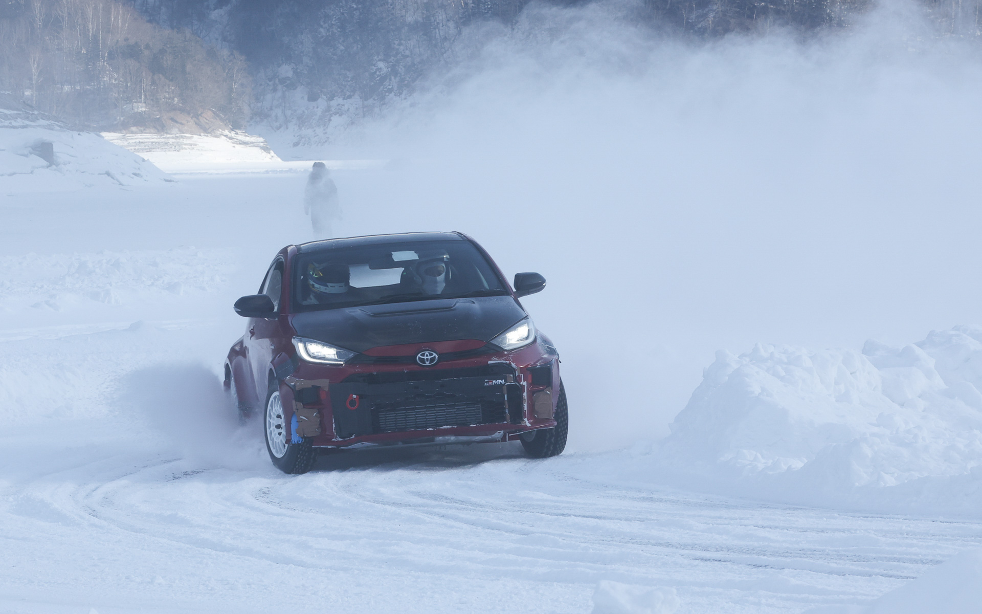 氷上でピンスパイク＋GR-FOURの組み合わせはたまらない魅力。もっと走りたい、そんな気持ちにさせてくれた