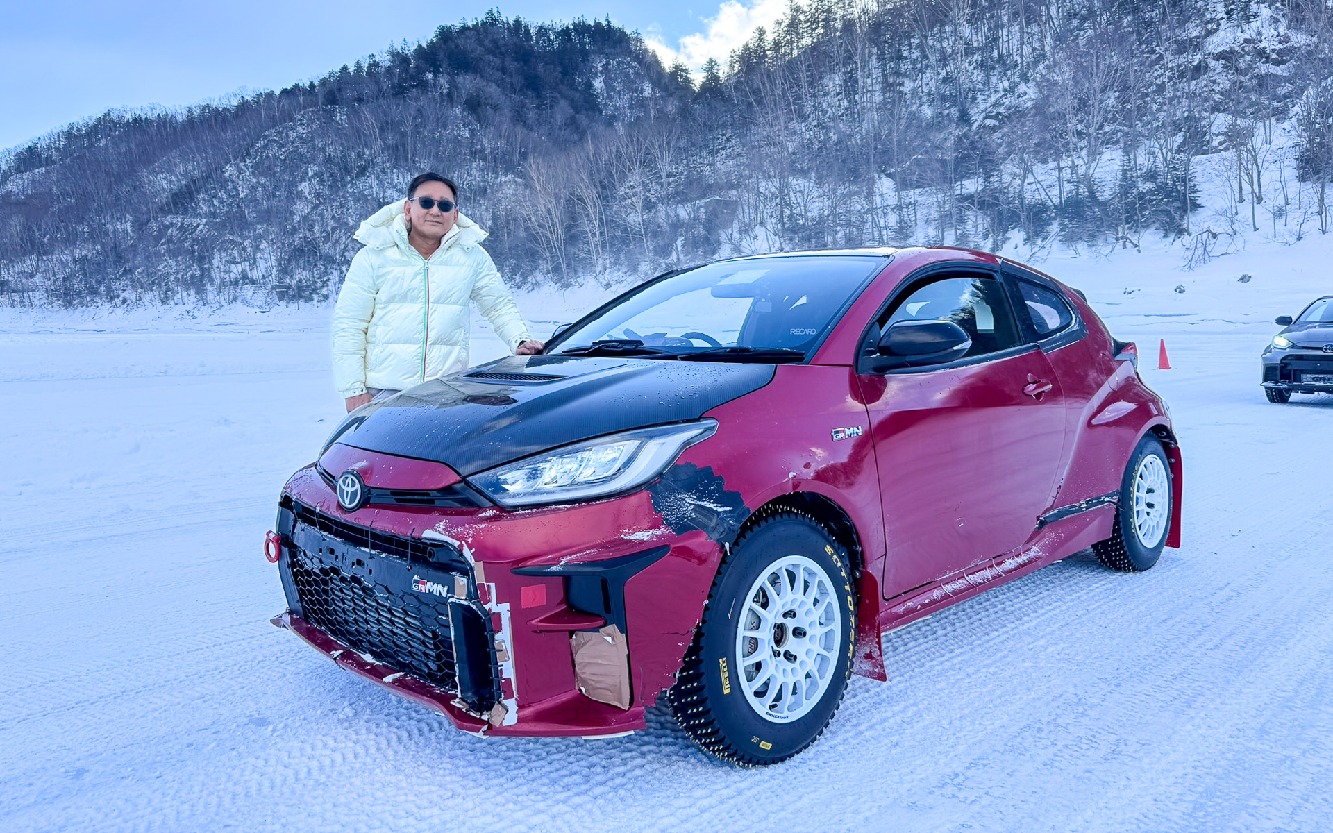 GRヤリスにも試乗