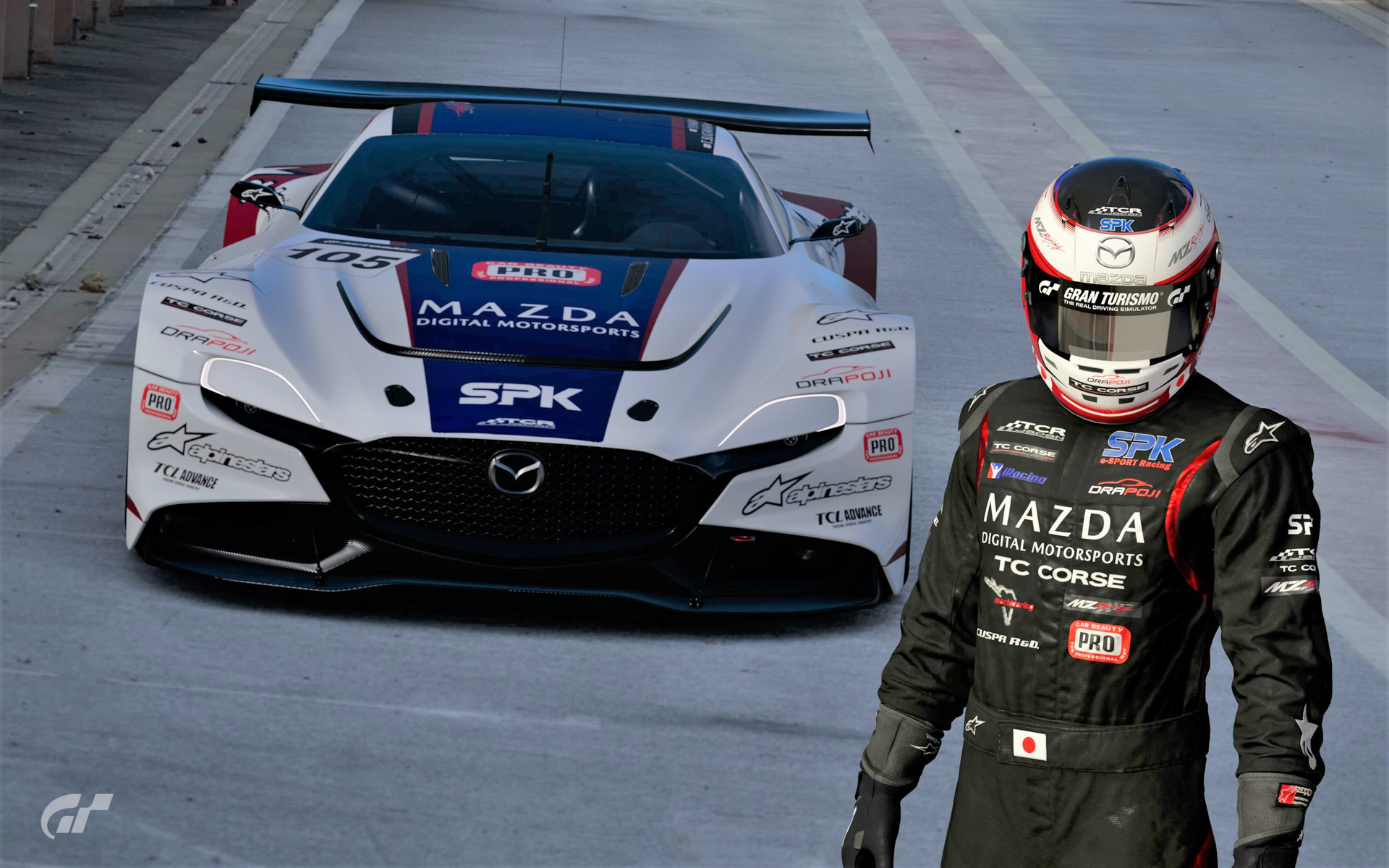 SPKは「SPK e-SPORT Racing Team」を立ち上げeモータースポーツ活動も積極的に行っている。（C）2017 Sony Interactive Entertainment Inc. Developed by Polyphony Digital Inc.“Gran Turismo” logos are registered trademarks or trademarks of Sony Interactive Entertainment Inc.