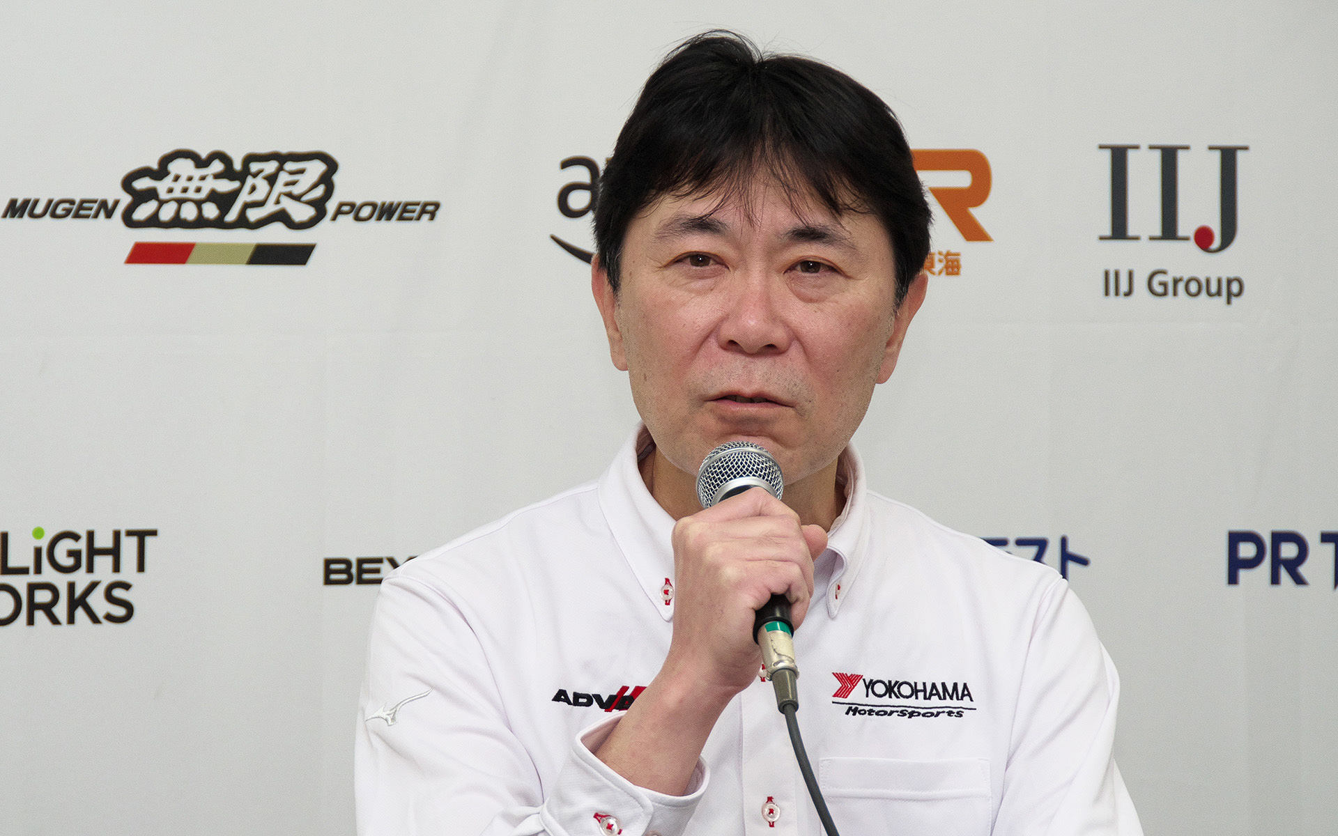 スーパーフォーミュラとの取り組みについて語る横浜ゴム株式会社 執行役員 タイヤ消費財商品企画本部長 塩入博之氏