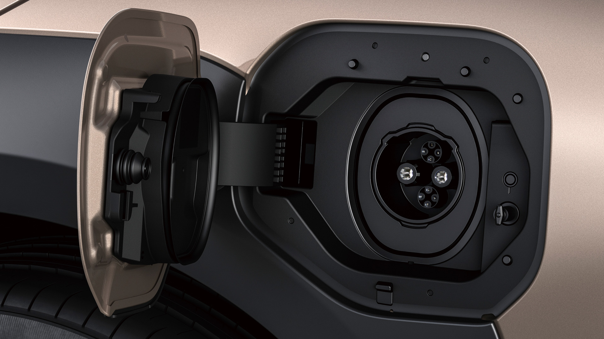 急速充電ポート（充電インレット照明付）