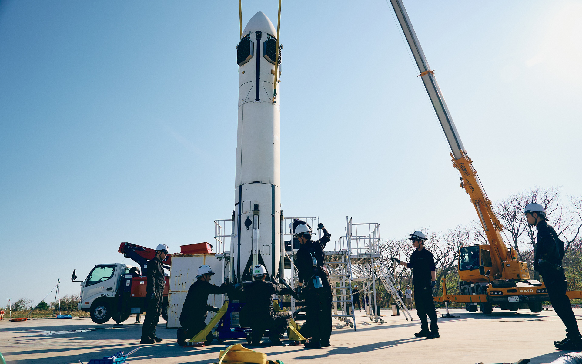 大樹町での実験の様子（2025年5月撮影）
