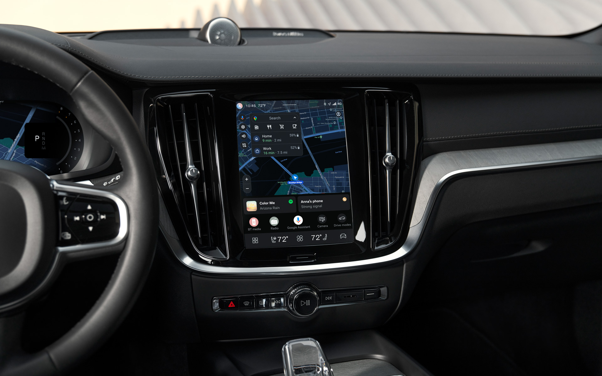 新ユーザー・エクスペリエンス「Volvo Car UX」のディスプレイ