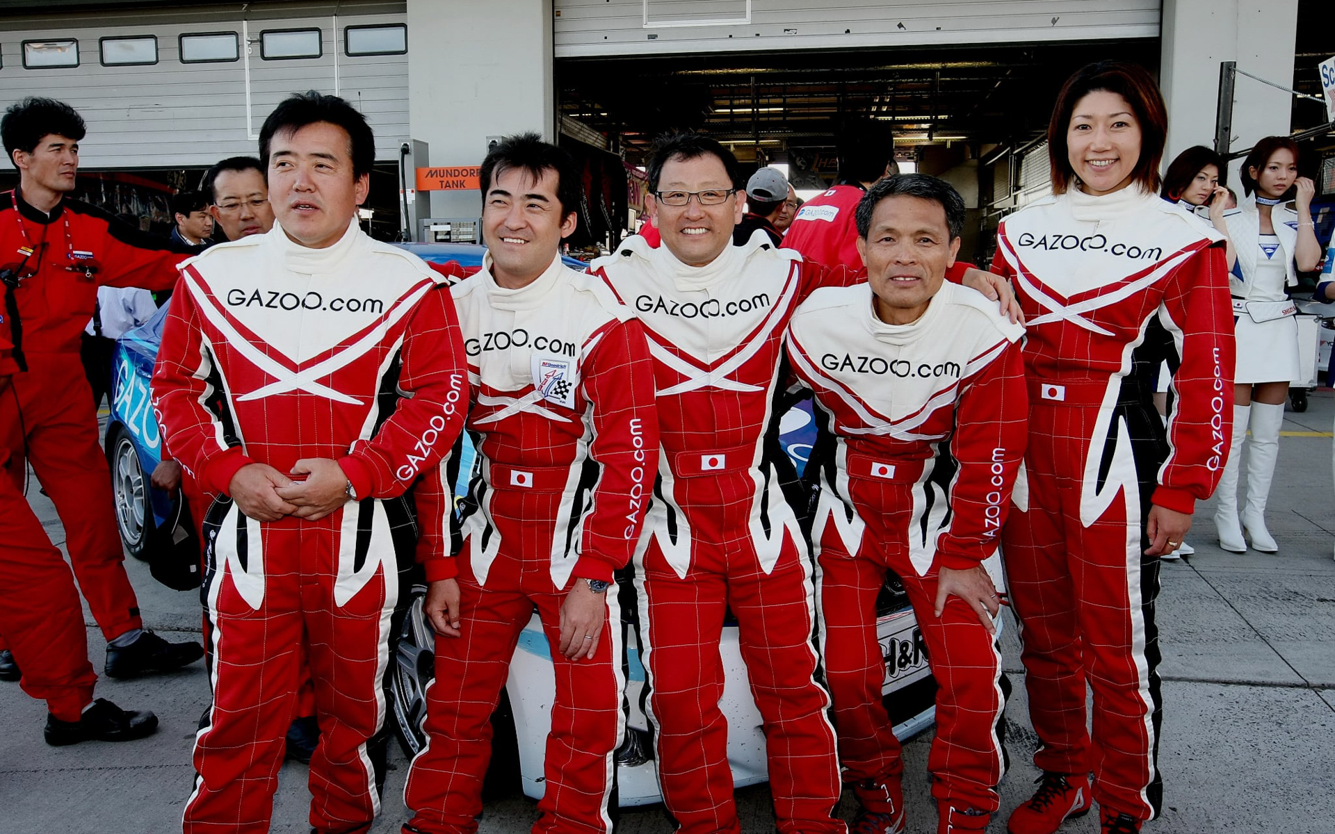 2008年のニュル4時間耐久レース（VLN4）参戦メンバー/写真提供:モリゾウ氏