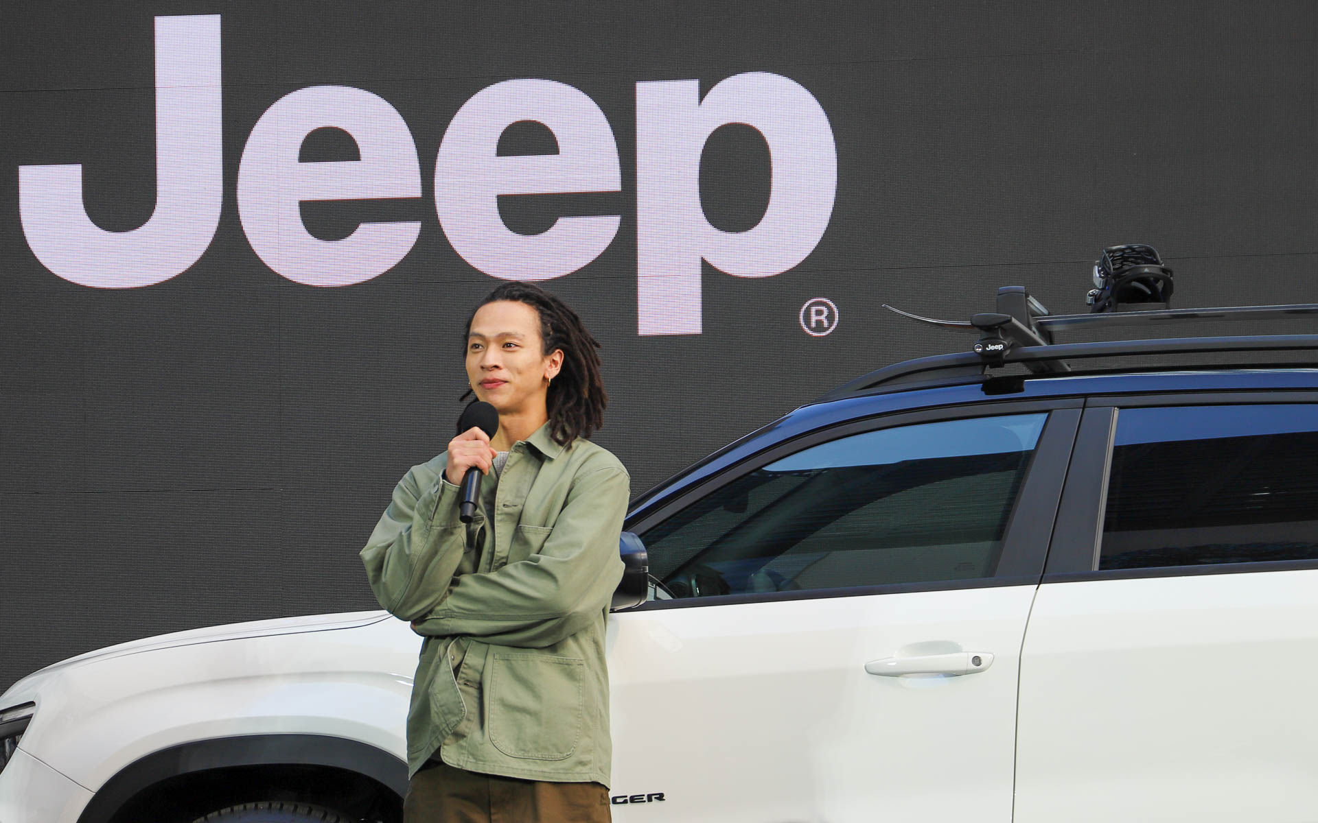 平野氏は発表会でトークセッションを実施。ジープとの関係などを話した