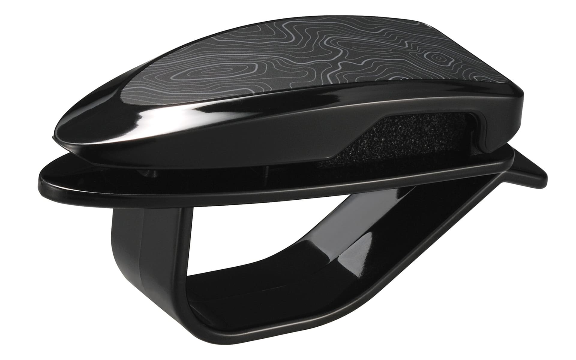 サンバイザーに取り付けて使えるサングラスクリップ。Amazonでは999円、楽天市場では1280円