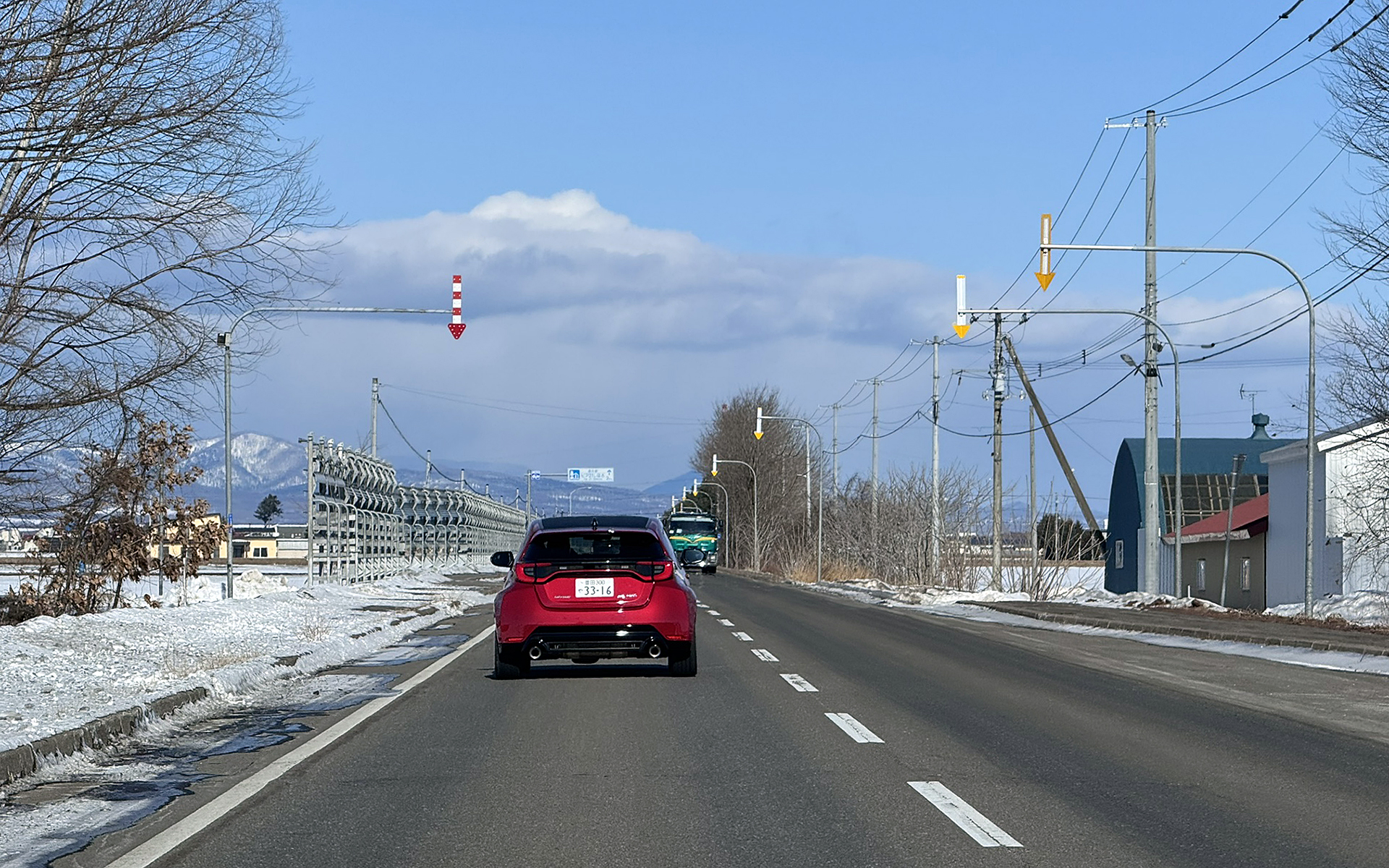 1月末の帯広。市街地に雪はありませんでした