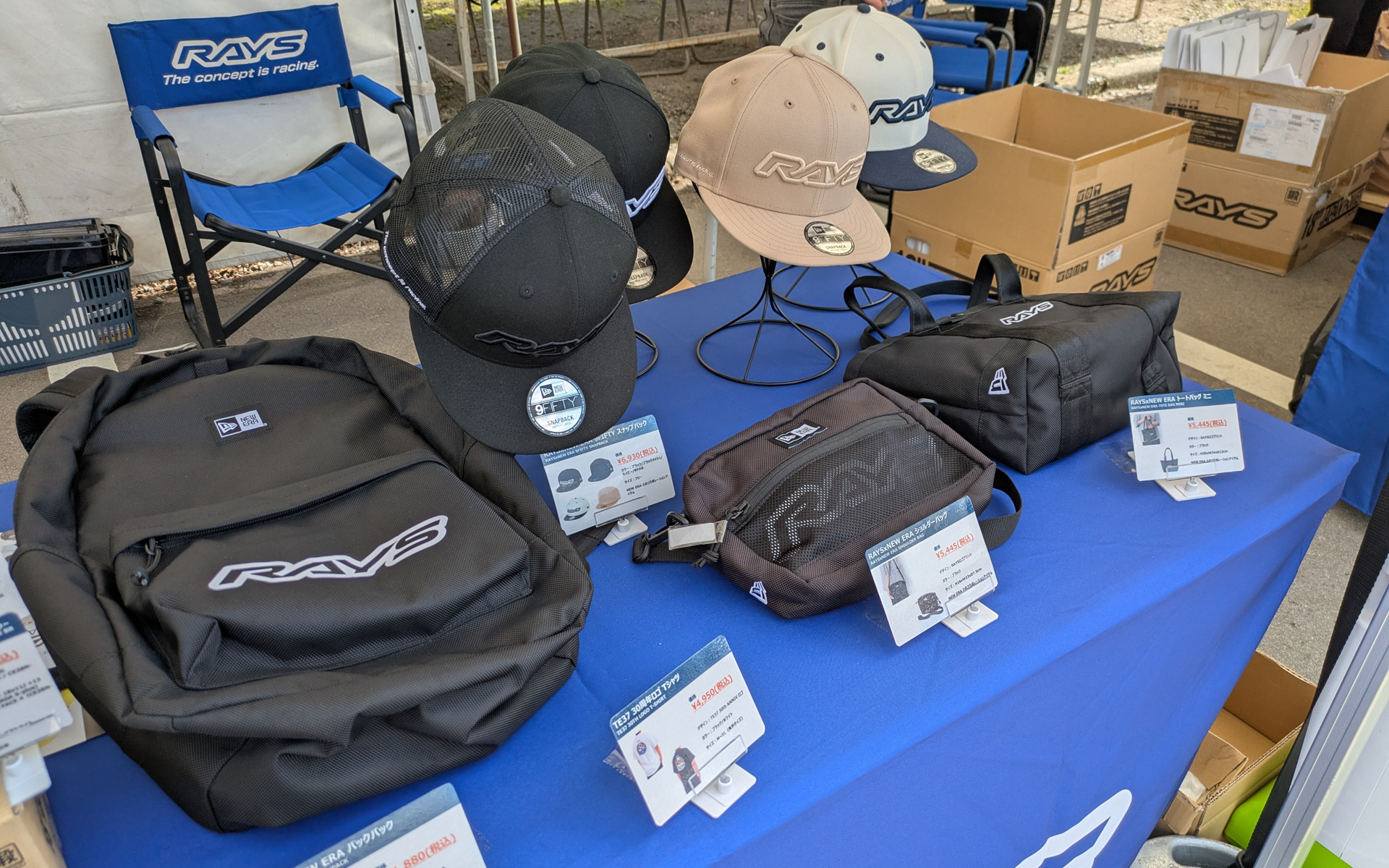 定番のレイズアイテムも販売。石田氏によるとアヒルのグッズが人気とのこと