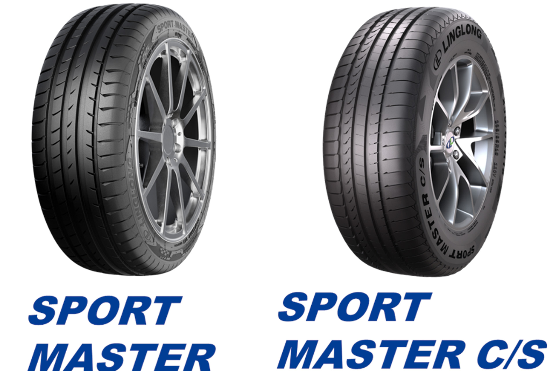 リンロンタイヤ「スポーツマスター」（左）「スポーツマスターC/S」（右）
